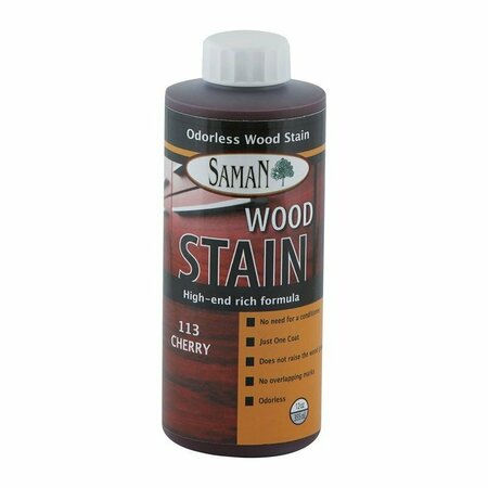 SAMAN 354ml 12 oz. Cherry Tew Water Based Stain TEW-113-12